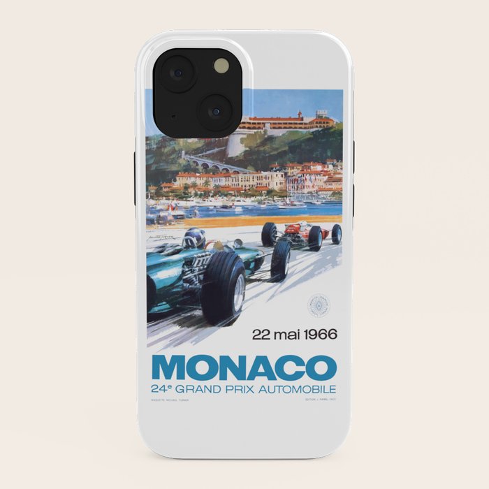 1966 MONACO Grand Prix Racing Poster iPhone Case