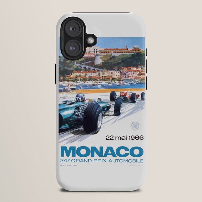 1966 MONACO Grand Prix Racing Poster iPhone Case