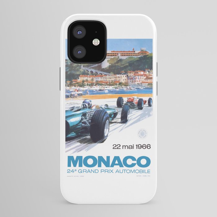 1966 MONACO Grand Prix Racing Poster iPhone Case