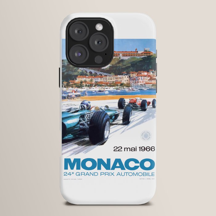 1966 MONACO Grand Prix Racing Poster iPhone Case