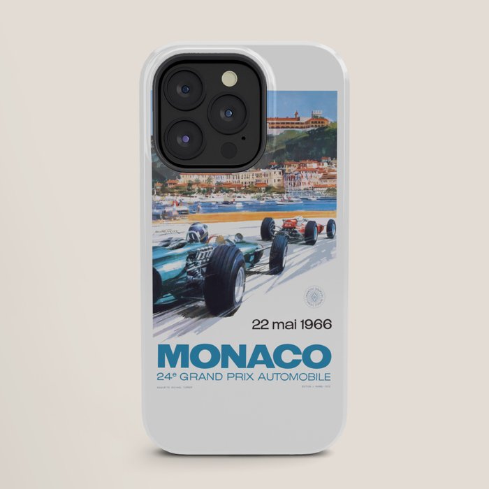 1966 MONACO Grand Prix Racing Poster iPhone Case