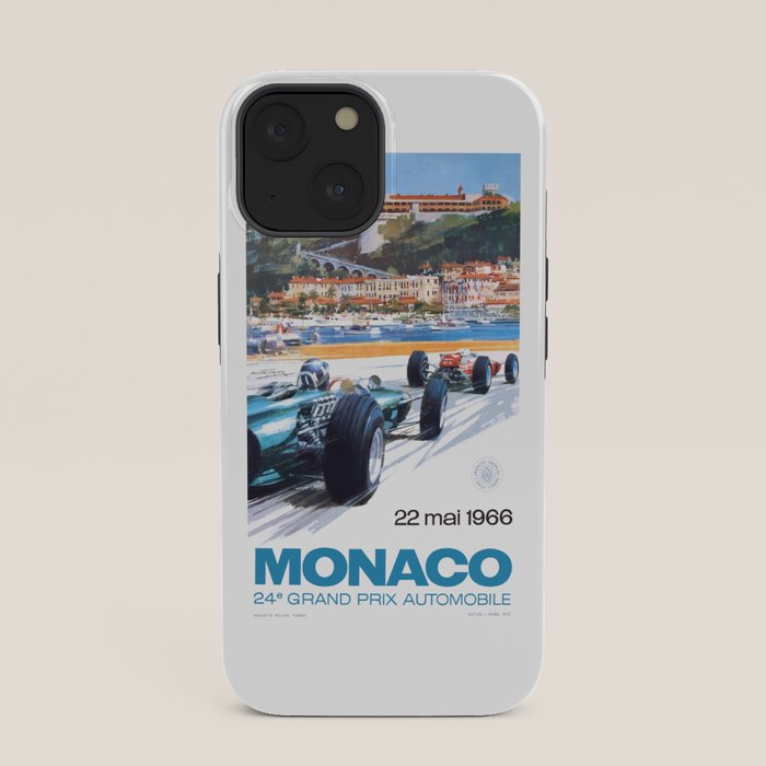 1966 MONACO Grand Prix Racing Poster iPhone Case