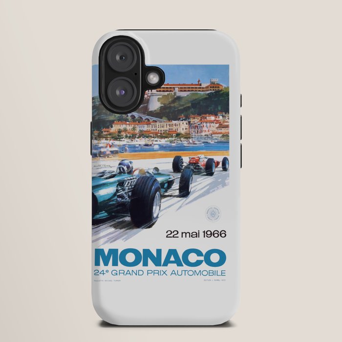 1966 MONACO Grand Prix Racing Poster iPhone Case