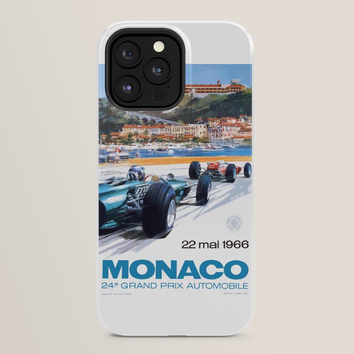 1966 MONACO Grand Prix Racing Poster iPhone Case