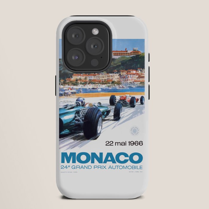 1966 MONACO Grand Prix Racing Poster iPhone Case