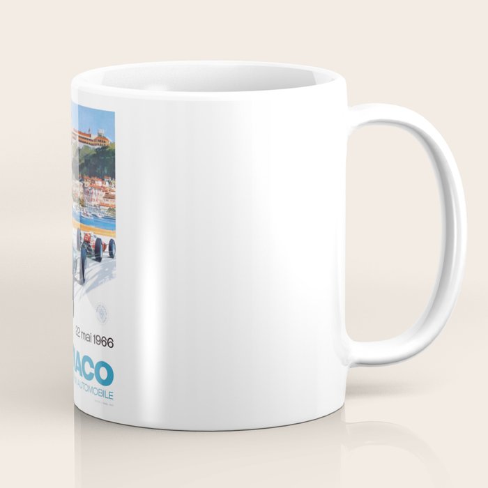 1966 MONACO Grand Prix Racing Poster Coffee Mug