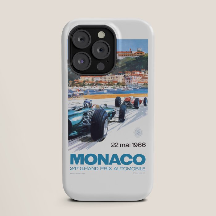 1966 MONACO Grand Prix Racing Poster iPhone Case