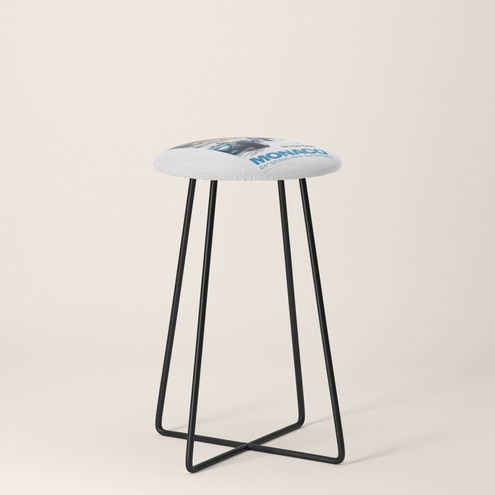 1966 MONACO Grand Prix Racing Poster Stool