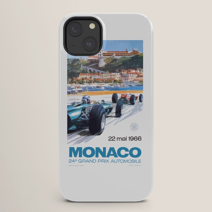 1966 MONACO Grand Prix Racing Poster iPhone Case