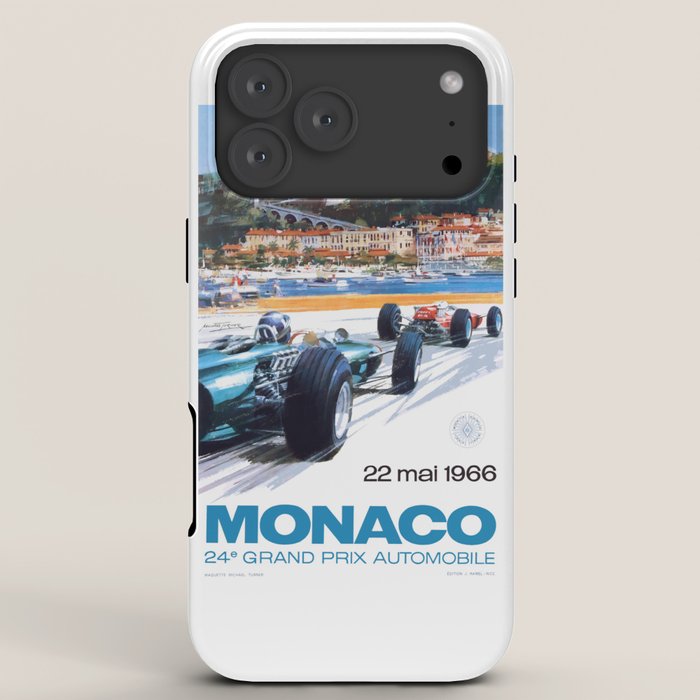 1966 MONACO Grand Prix Racing Poster iPhone Case