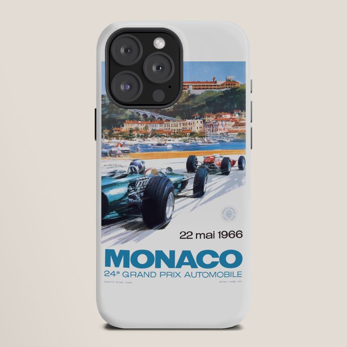 1966 MONACO Grand Prix Racing Poster iPhone Case