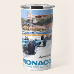 1966 MONACO Grand Prix Racing Poster Travel Mug