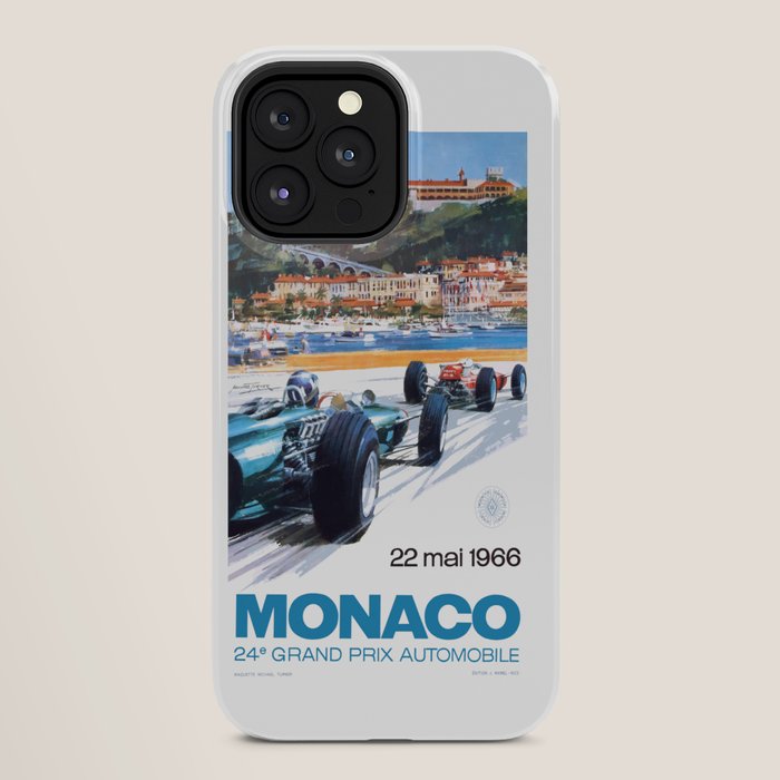 1966 MONACO Grand Prix Racing Poster iPhone Case