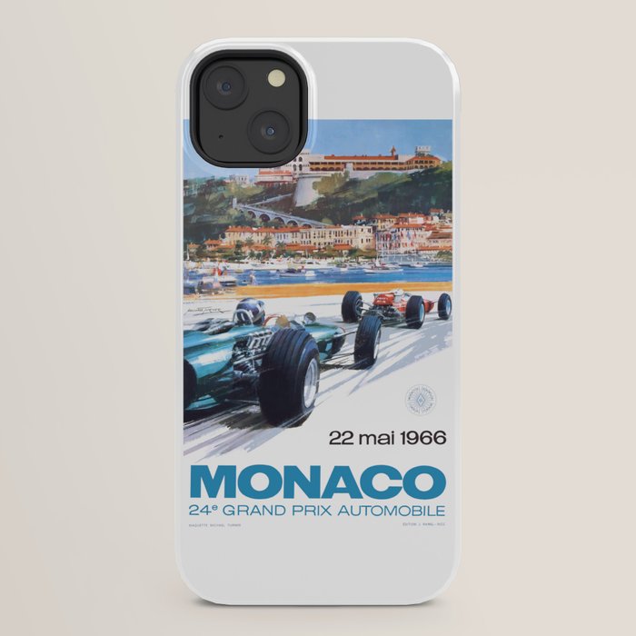 1966 MONACO Grand Prix Racing Poster iPhone Case