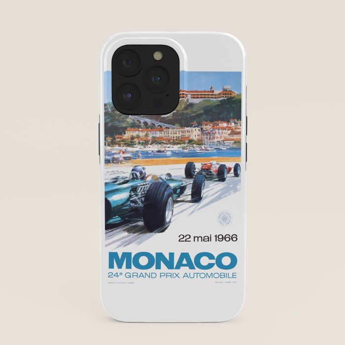 1966 MONACO Grand Prix Racing Poster iPhone Case