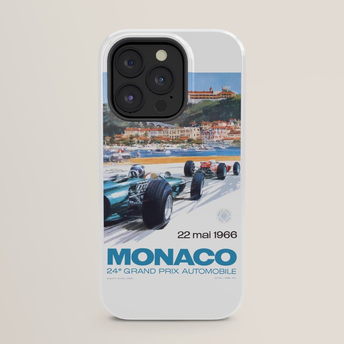 1966 MONACO Grand Prix Racing Poster iPhone Case