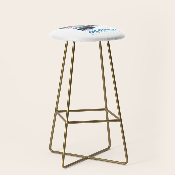 1966 MONACO Grand Prix Racing Poster Stool