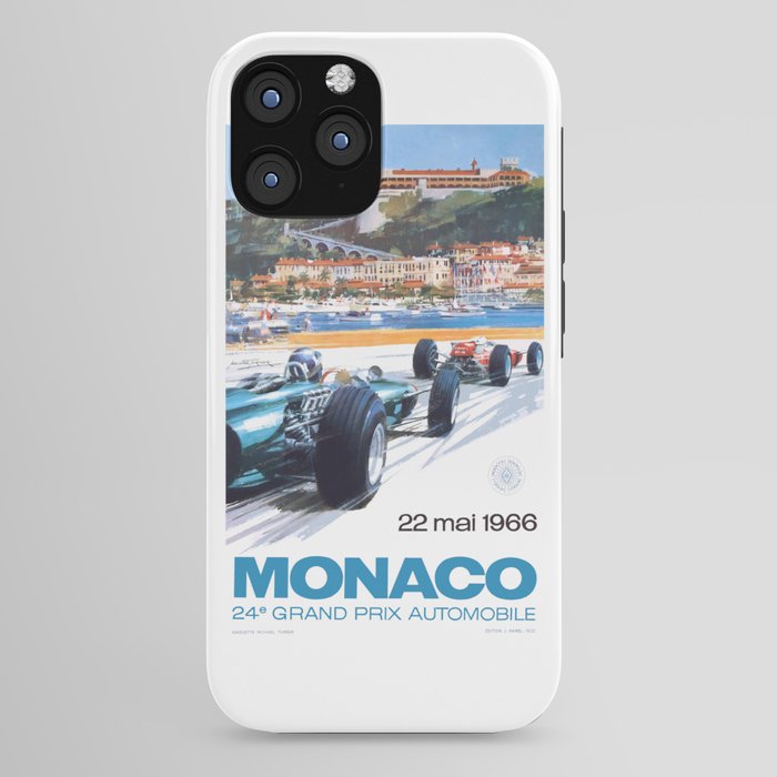 1966 MONACO Grand Prix Racing Poster iPhone Case