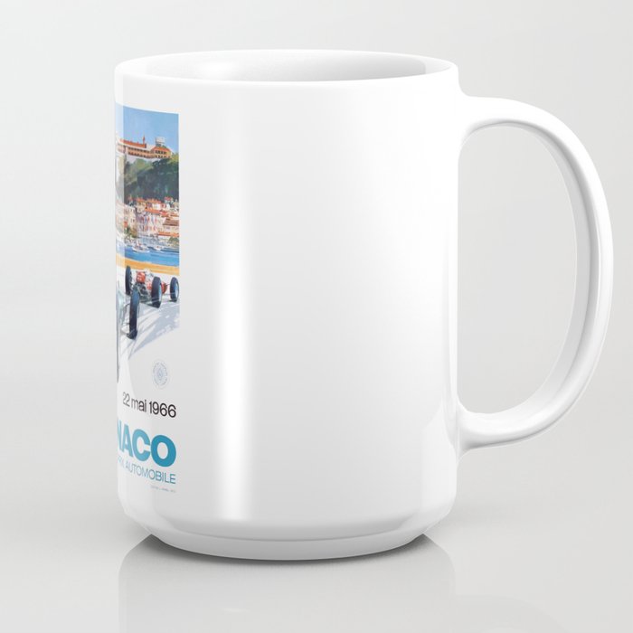 1966 MONACO Grand Prix Racing Poster Coffee Mug