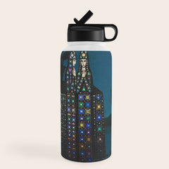 Confirmation of Love,' Magical Realism Portrait Painting by Boles����aw Biegas Water Bottle