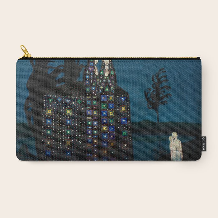 Confirmation of Love,' Magical Realism Portrait Painting by Boles����aw Biegas Carry All Pouch