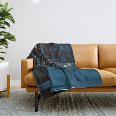 Confirmation of Love,' Magical Realism Portrait Painting by Boles����aw Biegas Throw Blanket