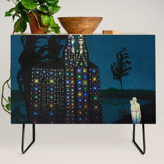 Confirmation of Love,' Magical Realism Portrait Painting by Boles����aw Biegas Credenza
