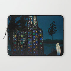 Confirmation of Love,' Magical Realism Portrait Painting by Boles����aw Biegas Laptop Sleeve
