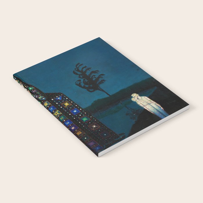 Confirmation of Love,' Magical Realism Portrait Painting by Boles����aw Biegas Notebook