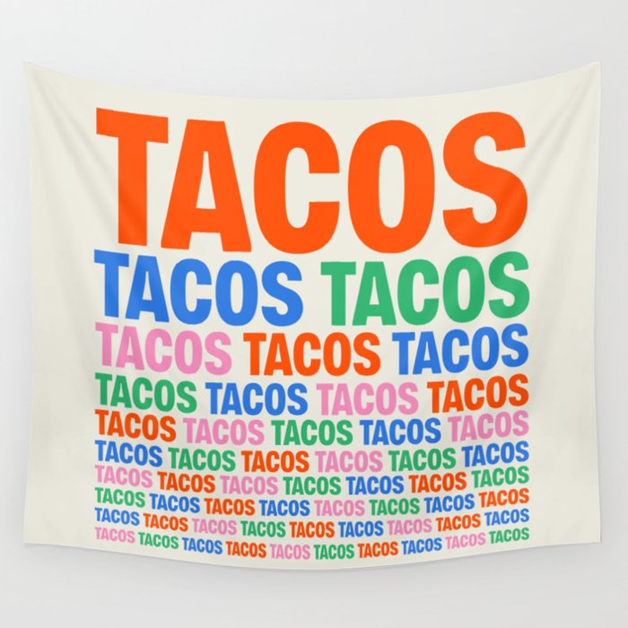 253 Tacos Wall Tapestry