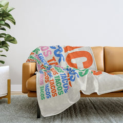 253 Tacos Throw Blanket