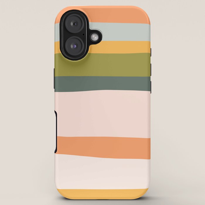 "Dreamy Stripes" Colorful & Fun Children's Stripe Pattern iPhone Case