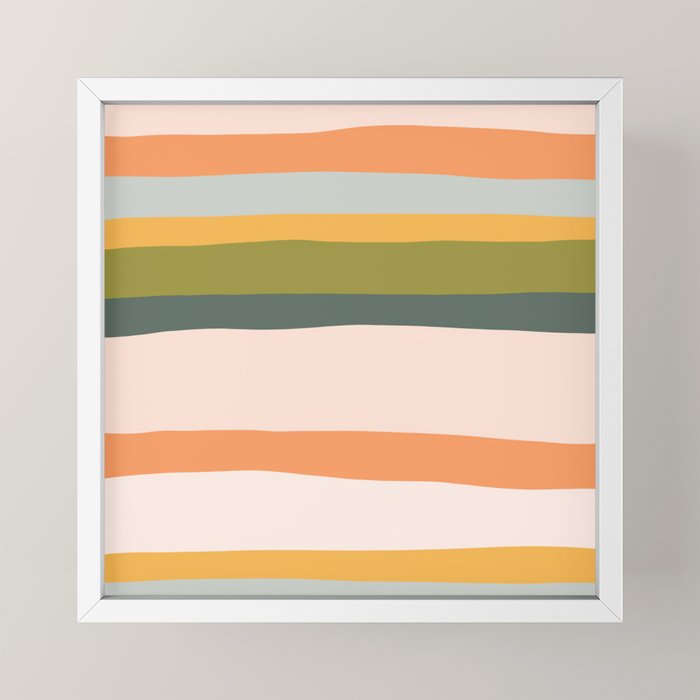 "Dreamy Stripes" Colorful & Fun Children's Stripe Pattern Mini Art Print