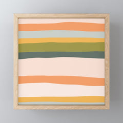 "Dreamy Stripes" Colorful & Fun Children's Stripe Pattern Mini Art Print