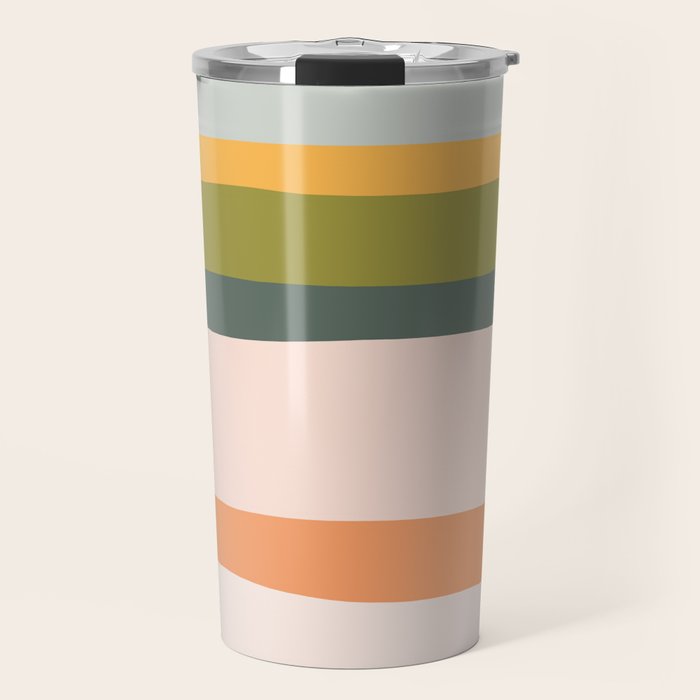 "Dreamy Stripes" Colorful & Fun Children's Stripe Pattern Travel Mug