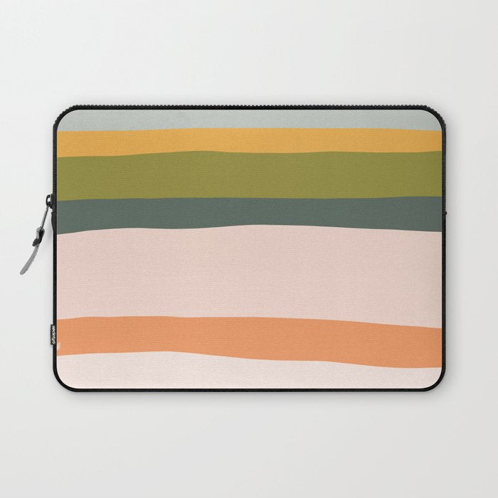 "Dreamy Stripes" Colorful & Fun Children's Stripe Pattern Laptop Sleeve