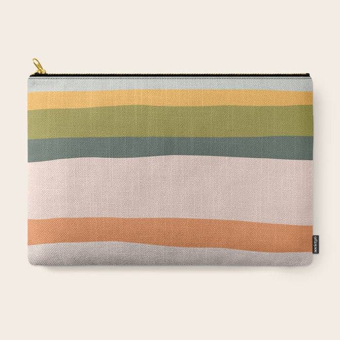 "Dreamy Stripes" Colorful & Fun Children's Stripe Pattern Carry All Pouch