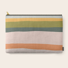 "Dreamy Stripes" Colorful & Fun Children's Stripe Pattern Carry All Pouch