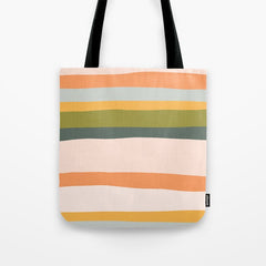 "Dreamy Stripes" Colorful & Fun Children's Stripe Pattern Tote Bag