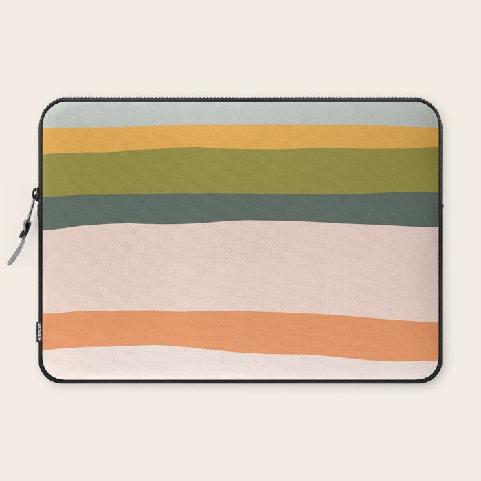 "Dreamy Stripes" Colorful & Fun Children's Stripe Pattern Laptop Sleeve