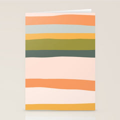 "Dreamy Stripes" Colorful & Fun Children's Stripe Pattern Stationery Card