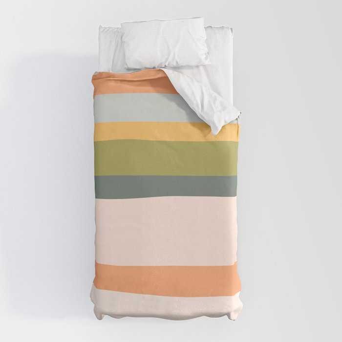 "Dreamy Stripes" Colorful & Fun Children's Stripe Pattern Duvet Cover