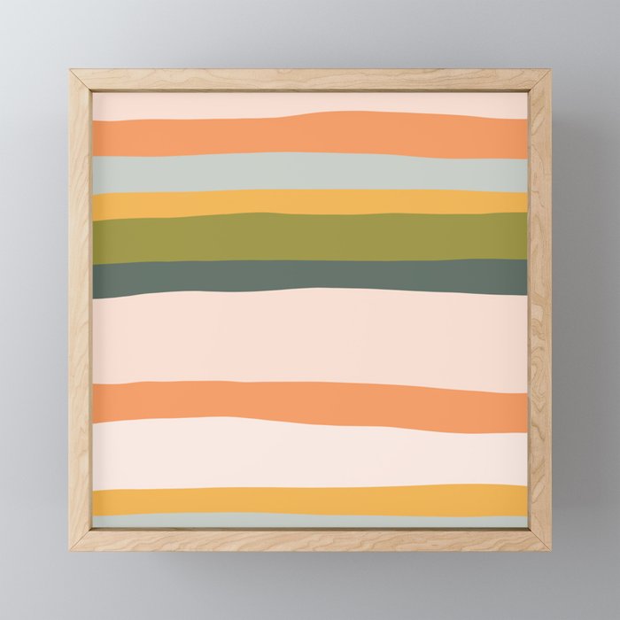 "Dreamy Stripes" Colorful & Fun Children's Stripe Pattern Mini Art Print