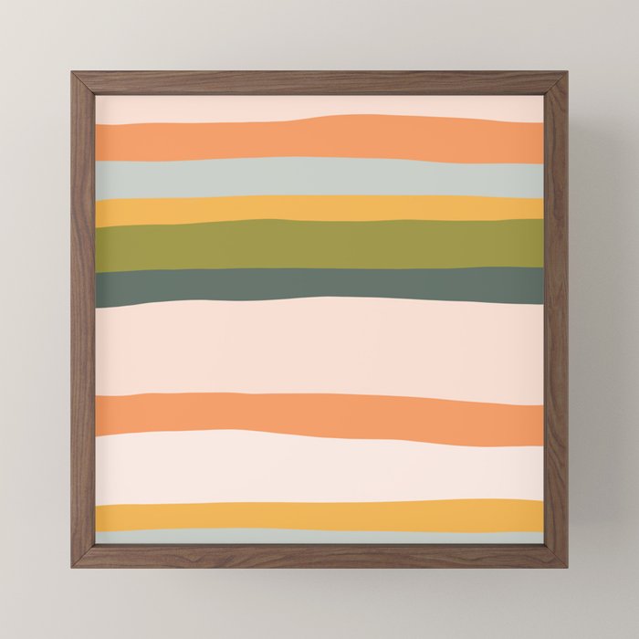 "Dreamy Stripes" Colorful & Fun Children's Stripe Pattern Mini Art Print