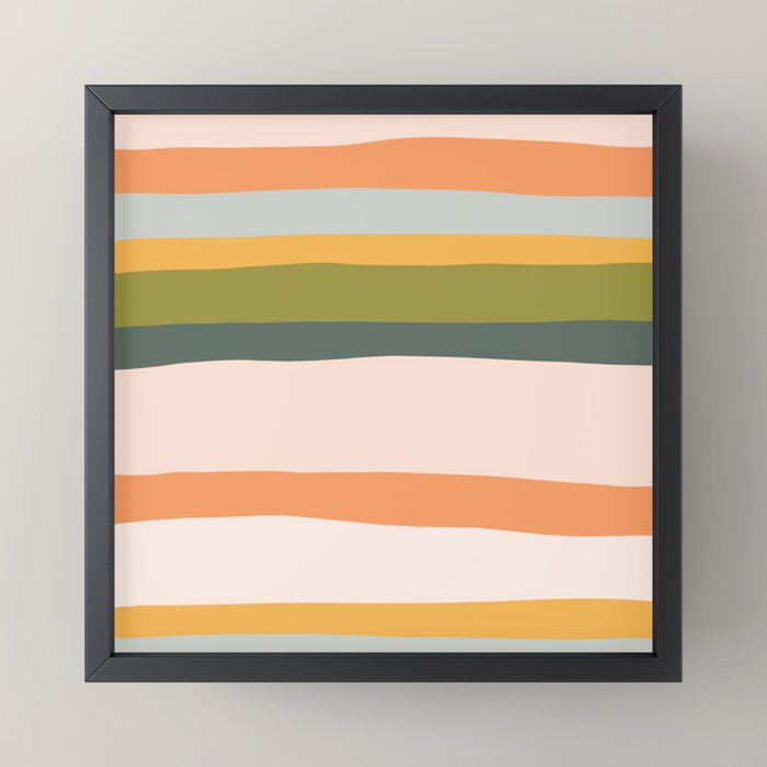 "Dreamy Stripes" Colorful & Fun Children's Stripe Pattern Mini Art Print