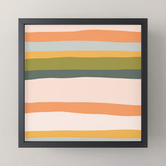 "Dreamy Stripes" Colorful & Fun Children's Stripe Pattern Mini Art Print