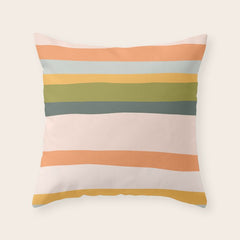 "Dreamy Stripes" Colorful & Fun Children's Stripe Pattern Throw Pillow