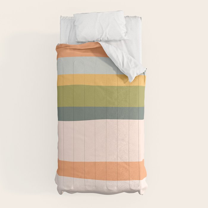 "Dreamy Stripes" Colorful & Fun Children's Stripe Pattern Comforter