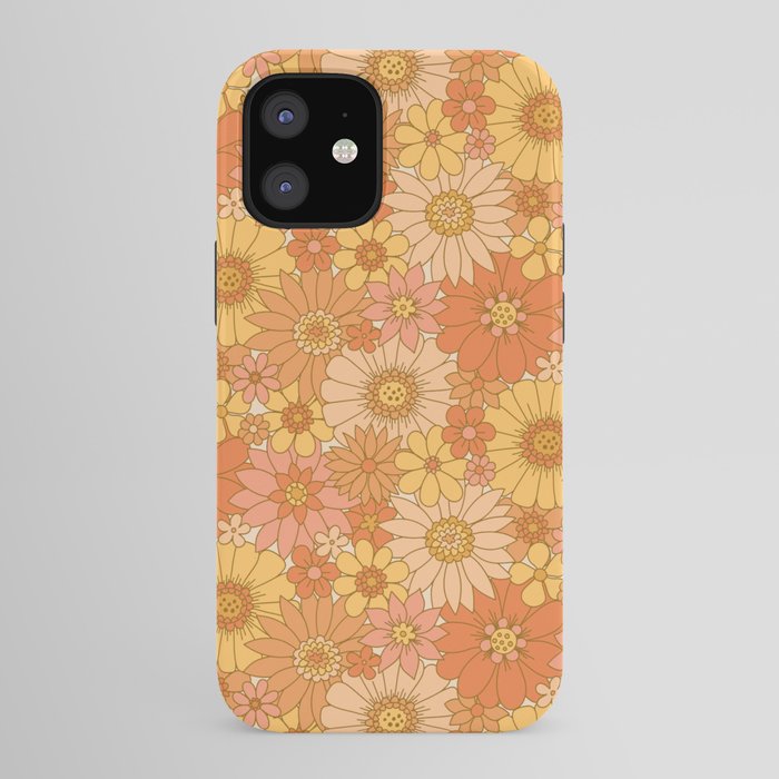 70s Retro Daisy Floral iPhone Case
