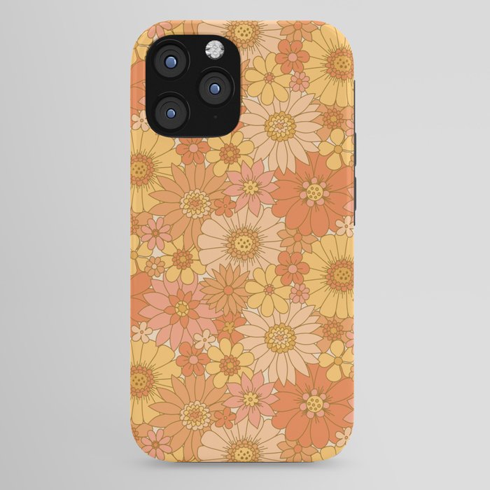 70s Retro Daisy Floral iPhone Case